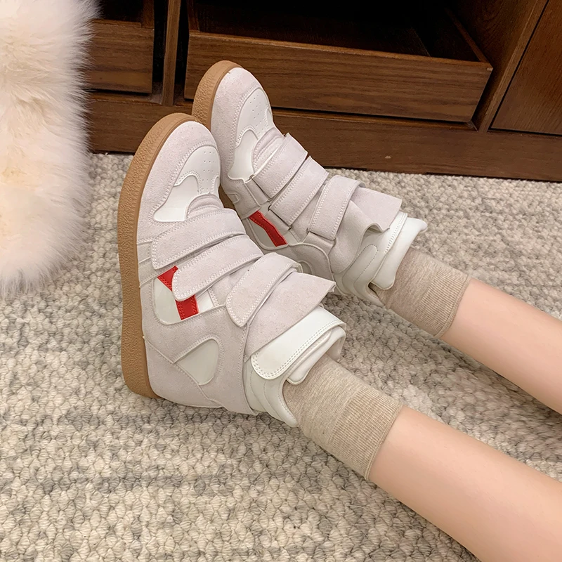 Damskie ocieplane śniegowce z polaru, grube i ciepłe, nowa kolekcja zima 2025, modne i uniwersalne, sportowe buty codzienne z bawełny.