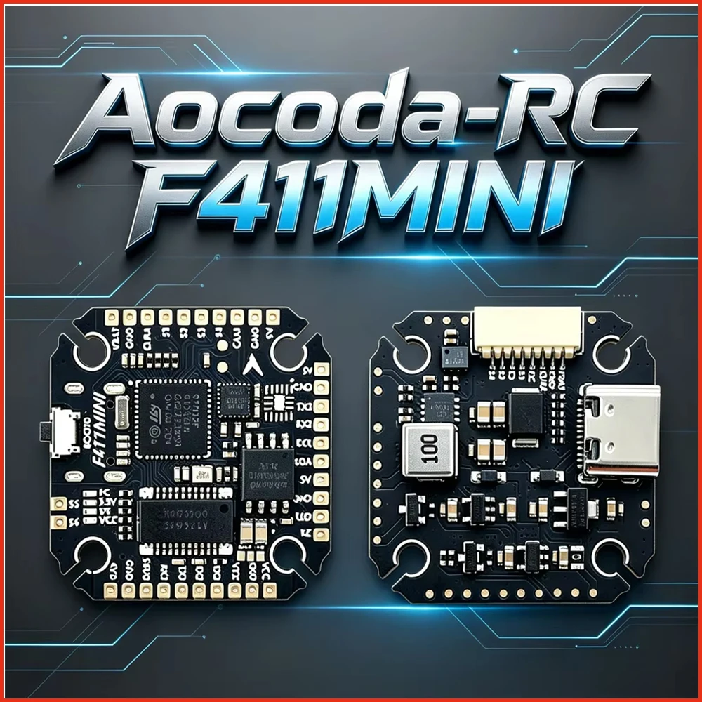 

Aocoda-RC F411MINI AOCODARCF411AIO Flight Controller OSD Barometer For Crossing Aircraft Model FPV Drone