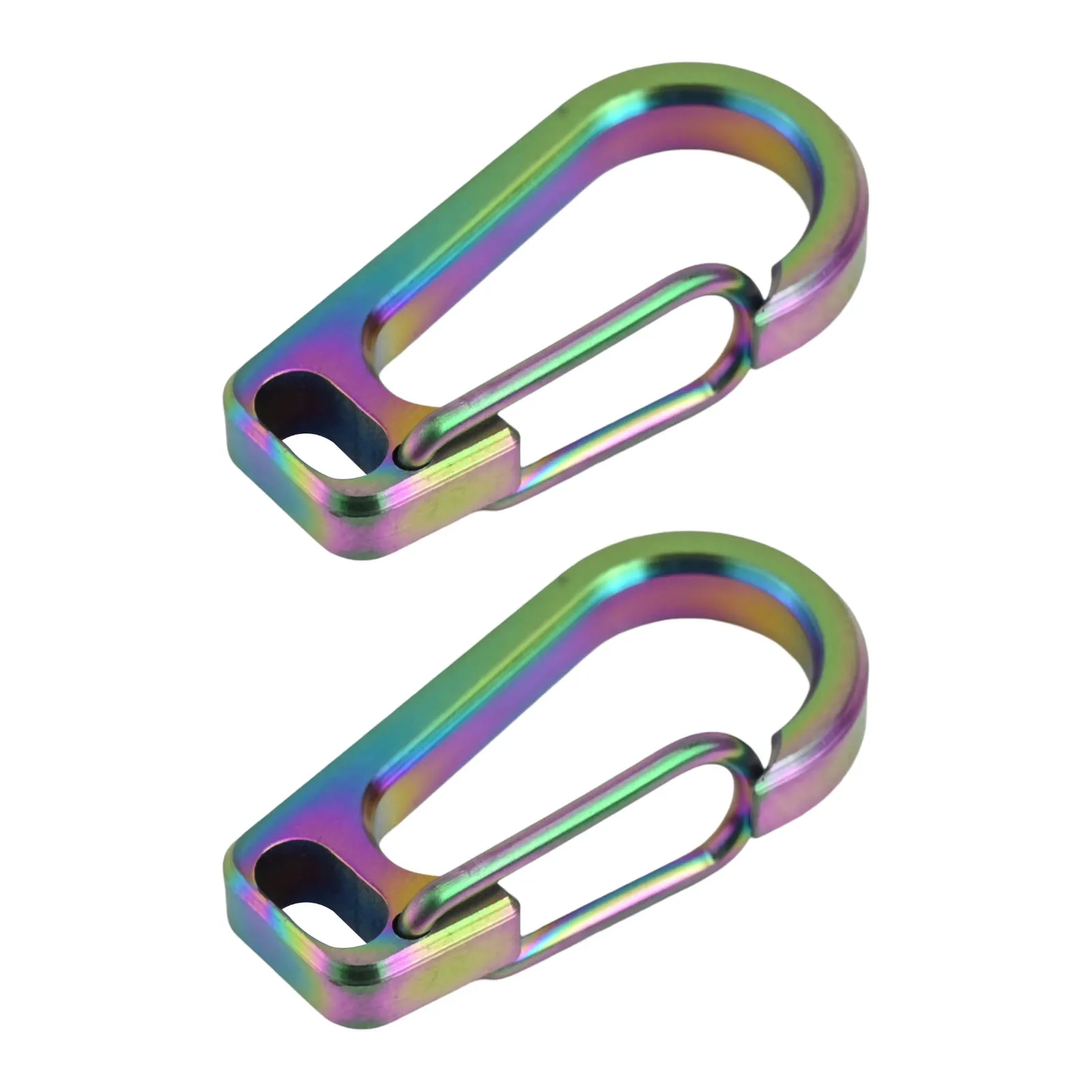 Great For Outdoor Adventures Approx.30.5*16.4mm Quick-Release Snap Hook Lightweight Titanium Clip Lightweight Keychain
