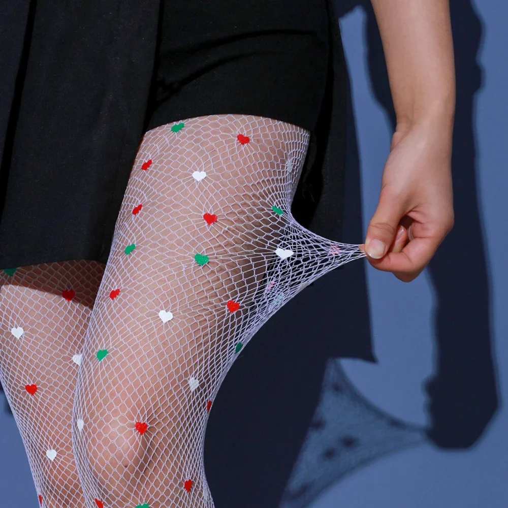Green Tights Woman Clothing Sexy Fishnet Stockings 4 Colors Fishnets Stocks Club Party Hosiery Netting Tights Women's Leggings