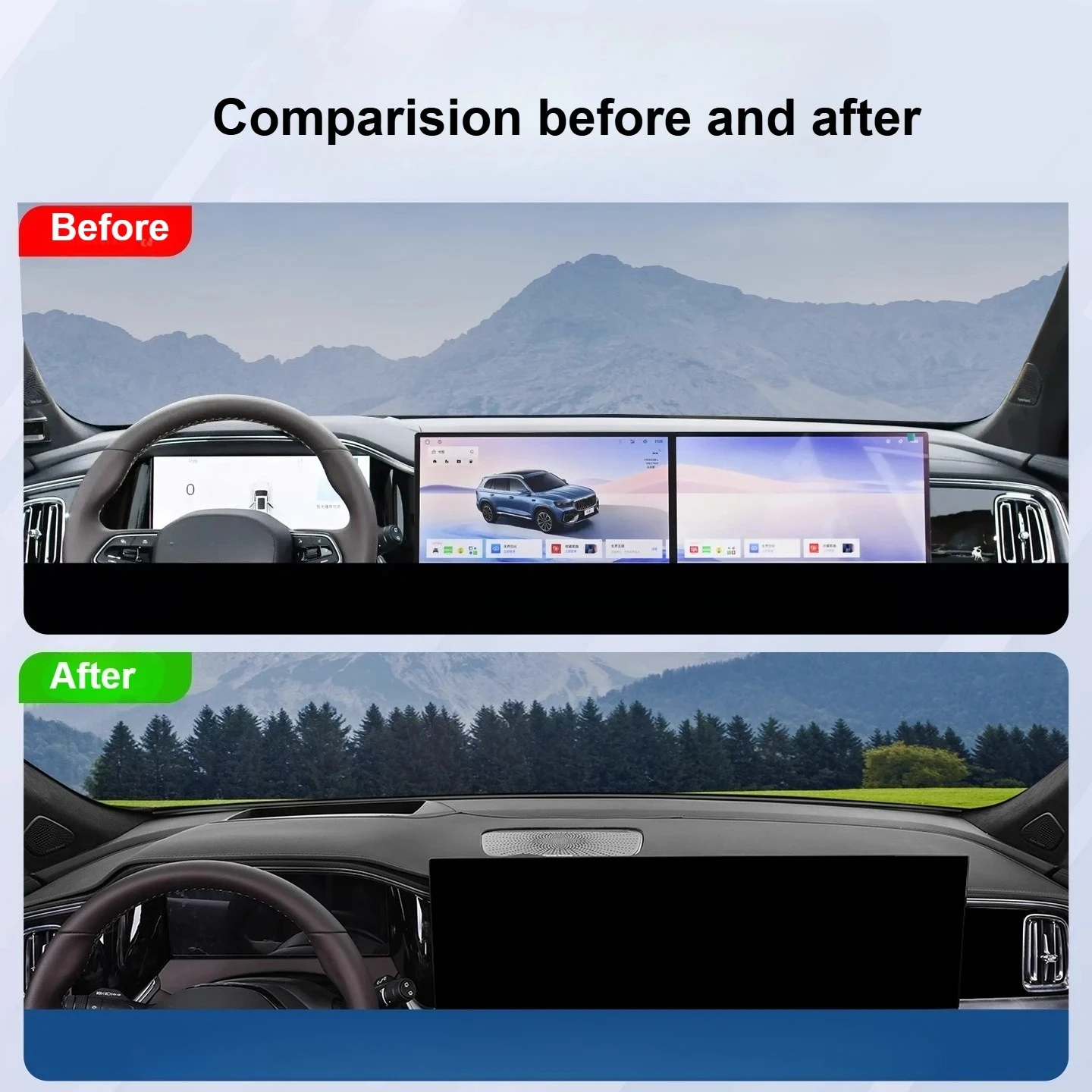 Dash Covers For Geely Monjaro Xingyue L 2026 Car Center Console Instrument Sunshade Heat Insulation Leather Avoid Light Pad Mats