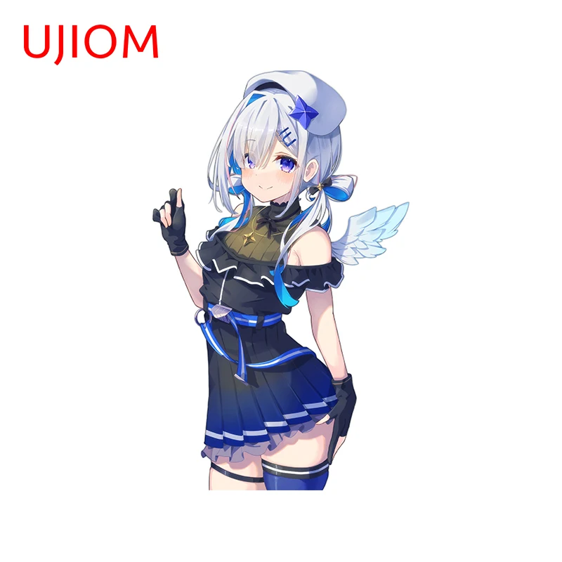 UJIOM 13cm X 7.9cm Amane Kanata Chibi Anime Girls Wall Sticker Interesting Refrigerator Decal Living Room Wallpapers Home Decor