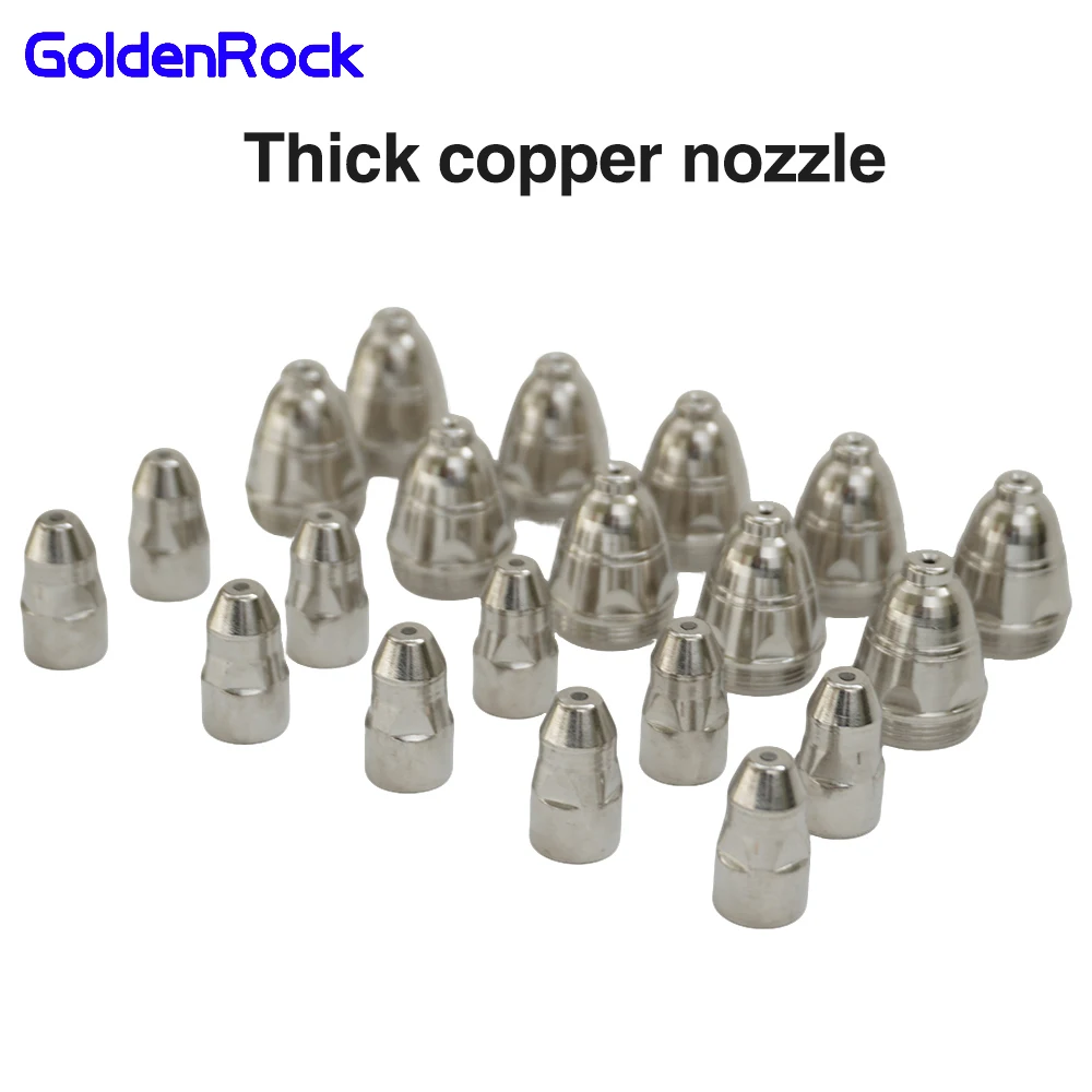 

P80 Plasma Cutting Nozzle 80A, Electrode Tip for LGK-100 Torch, Hafnium Core, Durable Copper with Ceramic Shield