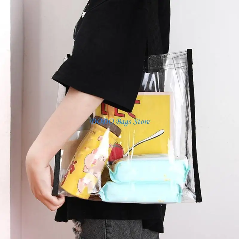 

Women Clear Tote Bags with Handle for Shoes Clothing Party Gift