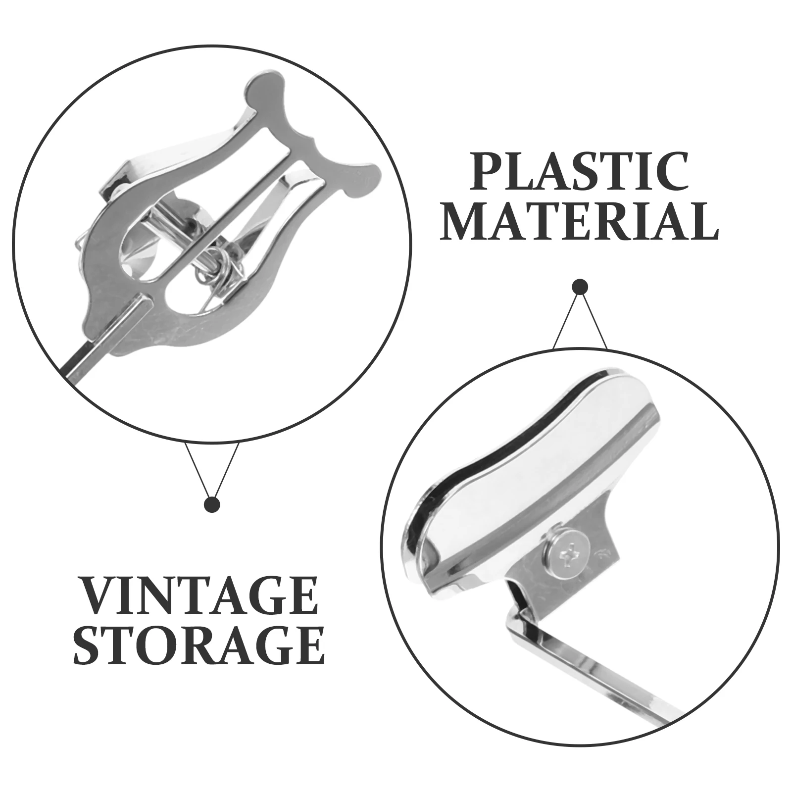 

Saxophone Lyre for Alto Bracket Instrument Clip Zinc Alloy Holder Clamp