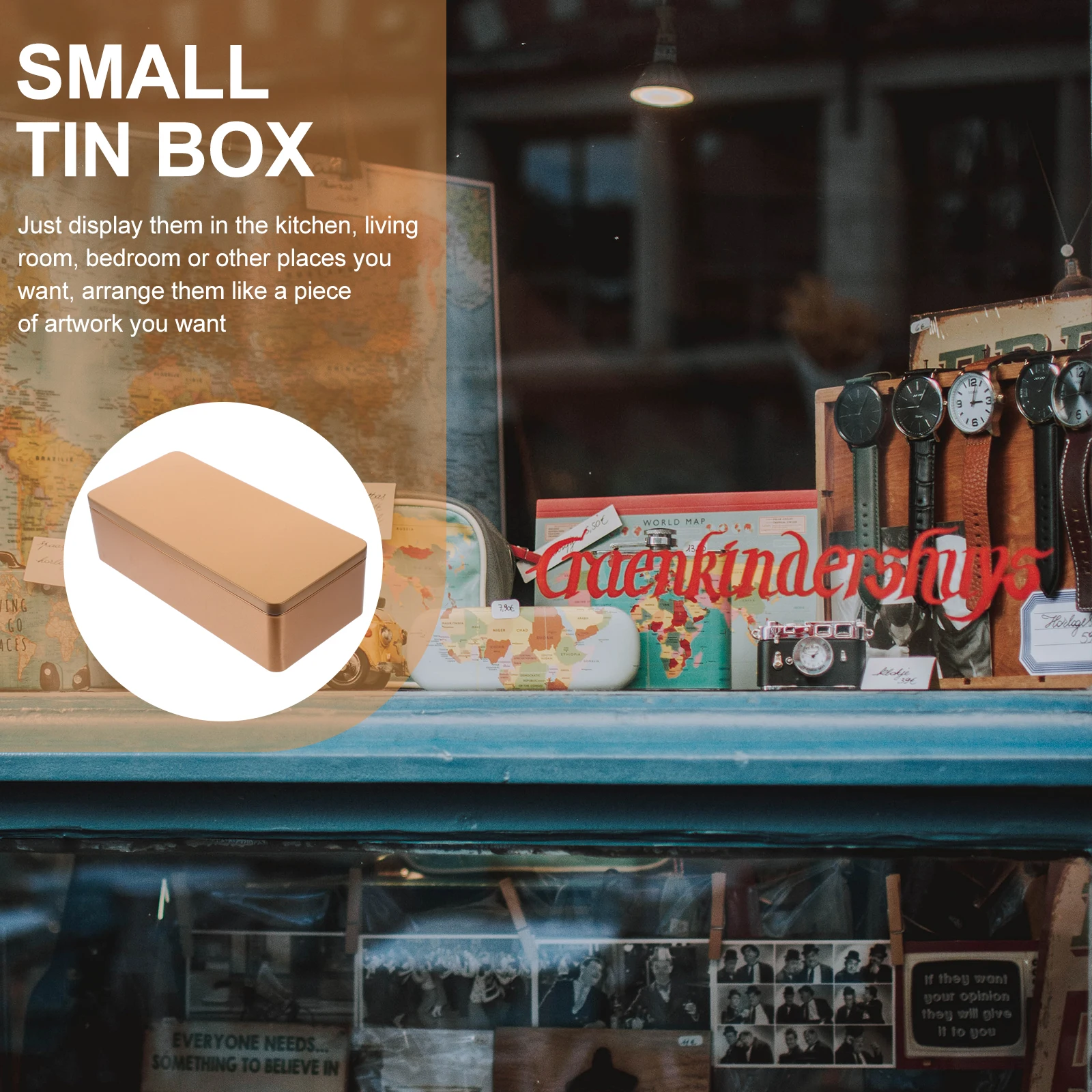 

2pcs Rectangular Tinplate Gift Box Lidded Candy Storage Holder For Tea Cookies Wedding Party Tin Container Small Metal Box