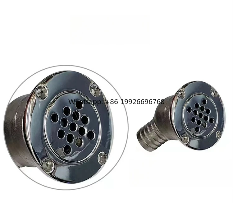 

High Quality 316 Stainless Steel Marine Drain Boat Deck Drain Scupper 90 Degree for Yacht Boat Replacement Accessory Manufacture