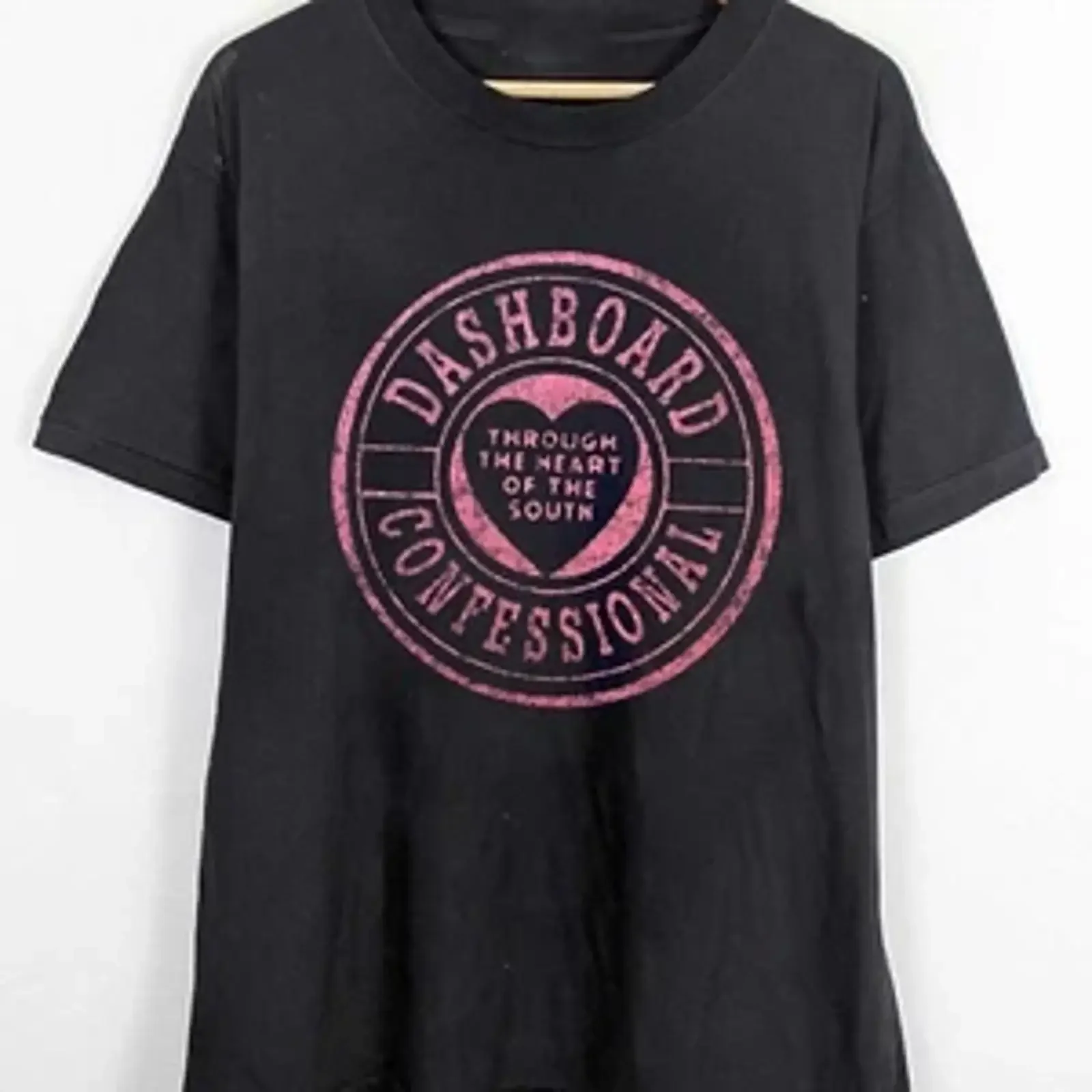 New Dashboard Confessional For Fans S 5XL T Shirt BT144 vintage Washed Slightly Top For Everyday Wear Casual Versatile graphic