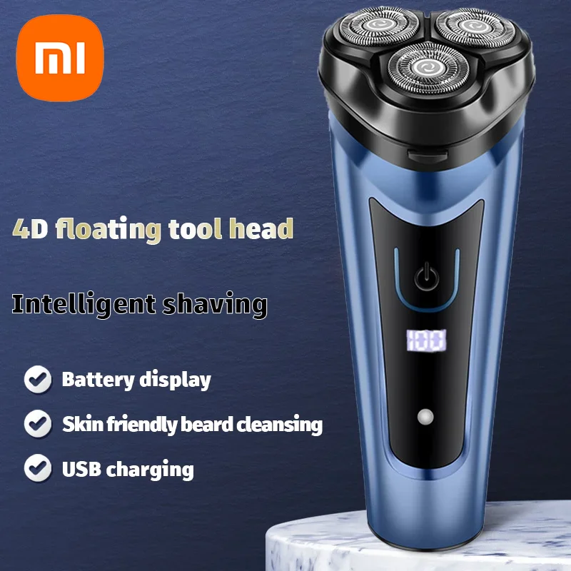 Xiaomi Electric Smart Shaver Household Car Shaver Digital Display Dual Blade Rechargeable Shaver Powerful Men's Gift Shaver NEW