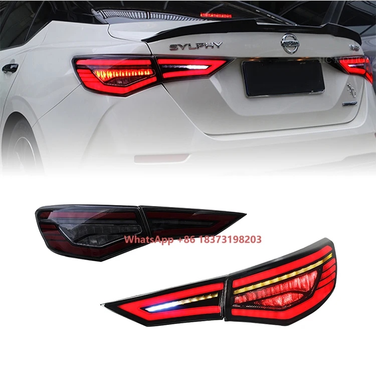 

HCMOTIONZ Factory 2019-2022 LED DRL Rear Lamps for Nissan Sylphy/Sentra/Pulsar New Start up Animation Taillights