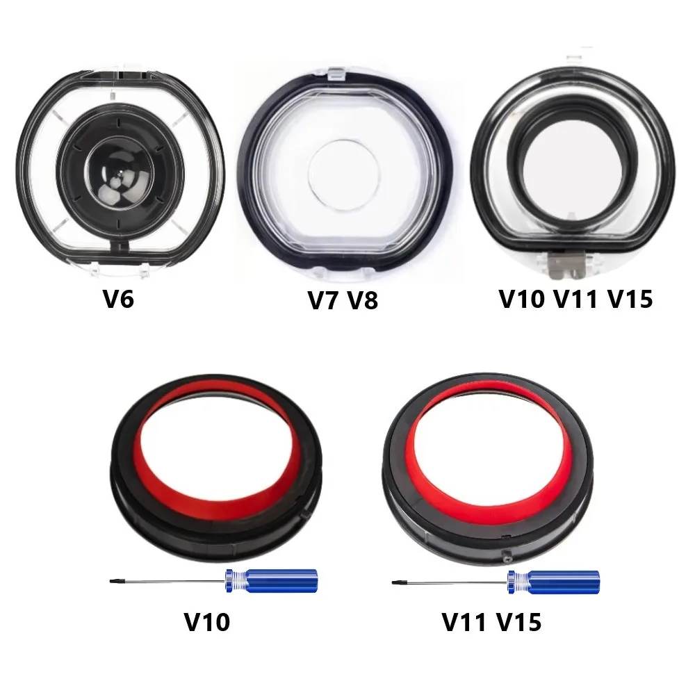 

Sealing Ring Dust Bin Lid For Dyson V6 V7 V8 V10 V11 V12 V15 vacuum cleaner, Replacement bottom cover Dust Bin Top Fixed part