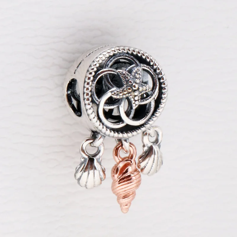 

Authentic 925 Sterling Silver Bead Charms Dreamcatcher Conch Beads For Original Pandora Charm Bracelets & Bangles Jewelry