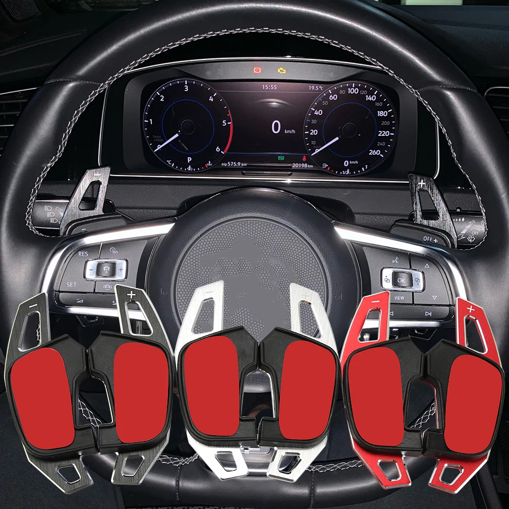 Car Steering Wheel Paddle Shift Extend Shifter Sticker For VW Golf 7 7.5 GTI MK7 GTE GTD RLINE Volkswage POLO Scirocco Jetta GLI