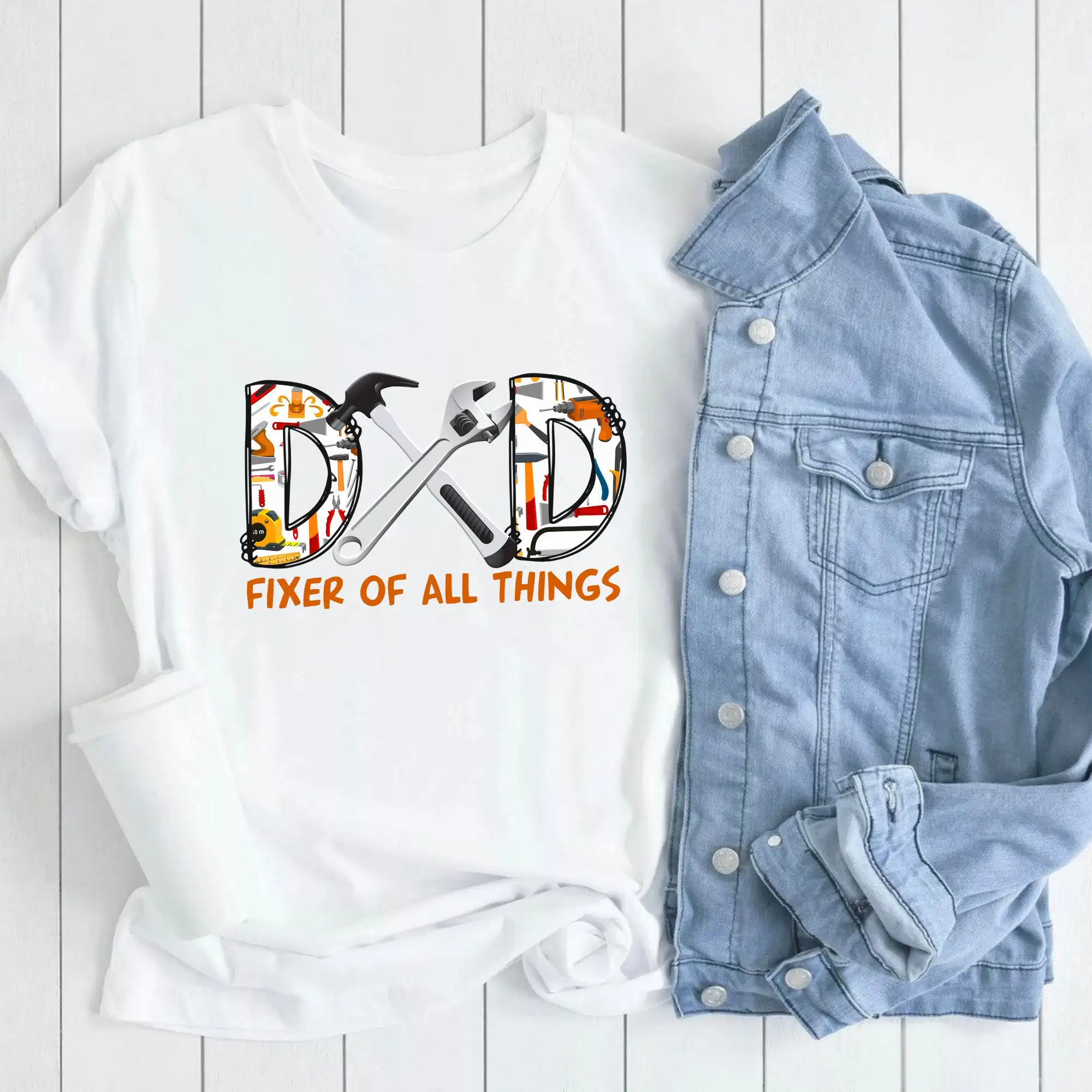 Футболка Dad Fixer Of Things, ремонтник, лучший день отца для мужа, дядя