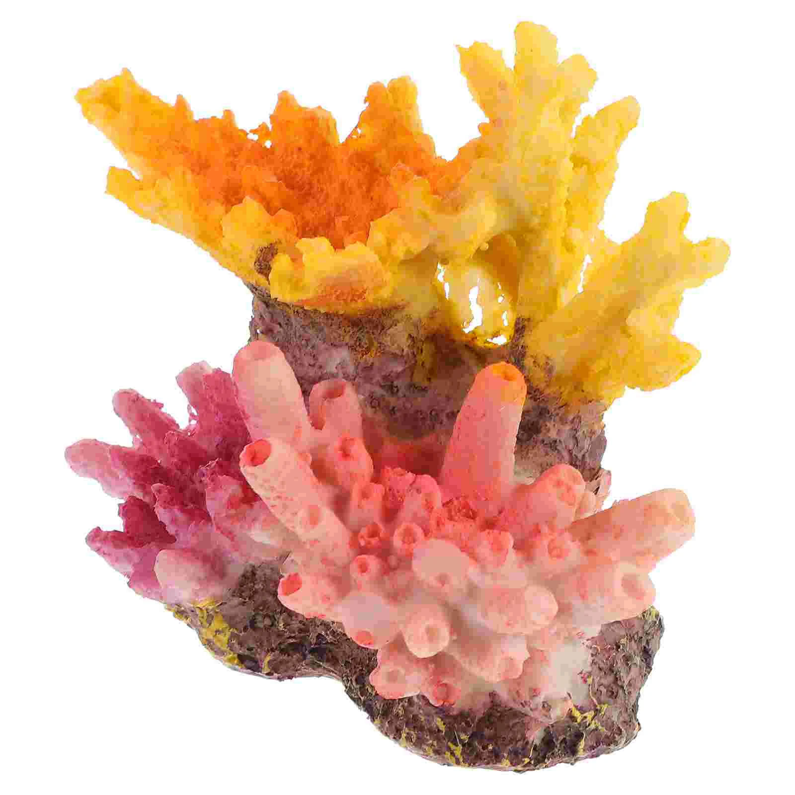 Artificial Coral Fake Reef Aquarium Plants Decor Accessories for Model Ornament Resin Decoration