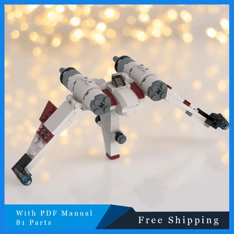 

81 PCS Star Battle Series MOC Mini Speedy Warplane Building Block Model Set DIY Assembly Display Toy For Children Birthday Gifts