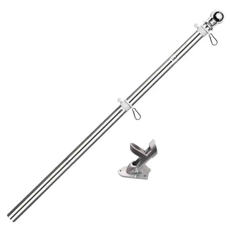 ABLJ Tangles Free Flagpole Rings Rustproof Stainless Steel Flagpoles Rustproof Stainless Steel Flagpoles