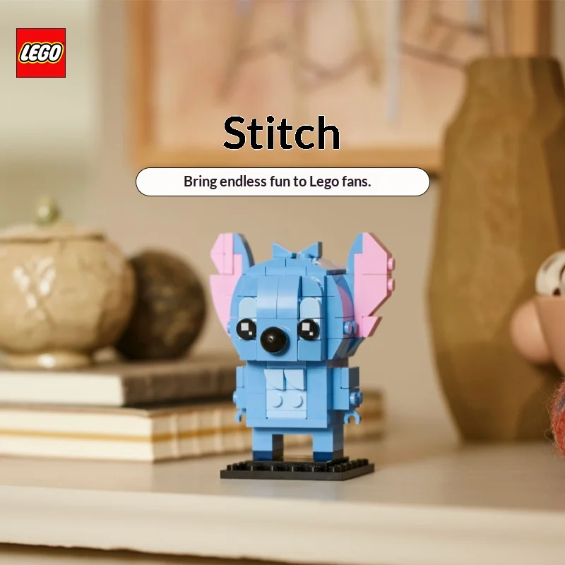 

LEGO Block Square Head Series 40674 Stitch Boys and Girls Children's Puzzle Building Toy Gift