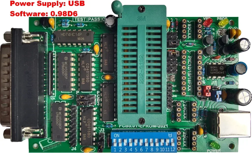 Programador Multi-funções Gravador Van Eprom Microcomputador Flash Single-chip Placa-mãe Bios Escrita Pcb50a