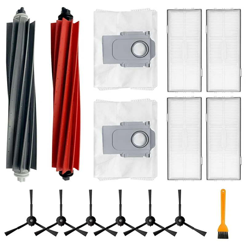 Accesorios estables para Roborock S8 Pro Ultra S8 S8 + filtro de Cepillo Lateral principal bolsa de polvo piezas de accesorios de Robot aspirador