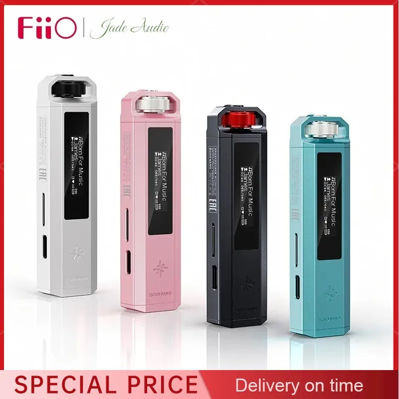 Reproductor de Música FiiO ECHO NANO Snowsky, Mini Reproductor MP3 Portátil de Alta Fidelidad sin Pérdidas, Aleación de Mg-Al, Pantalla OLED, DAC, DSD