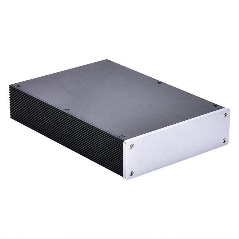JC2206 Professional Factory Anodizing Aluminum Case Power Amplifier Chassis DIY Hifi Amp Enclosure Receiver Amplifiers
