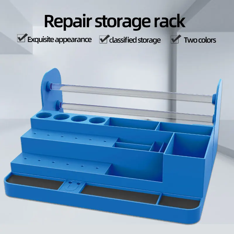 Multi Functional, Mobile Phone Repair Tool, Plastic Storage Box, Component Accessory Desktop Box, Screwdriver Holder