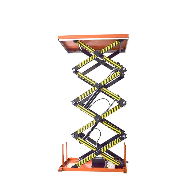 2000 kg load weight cargo workshop using hydraulic scissors lift table air lift jack