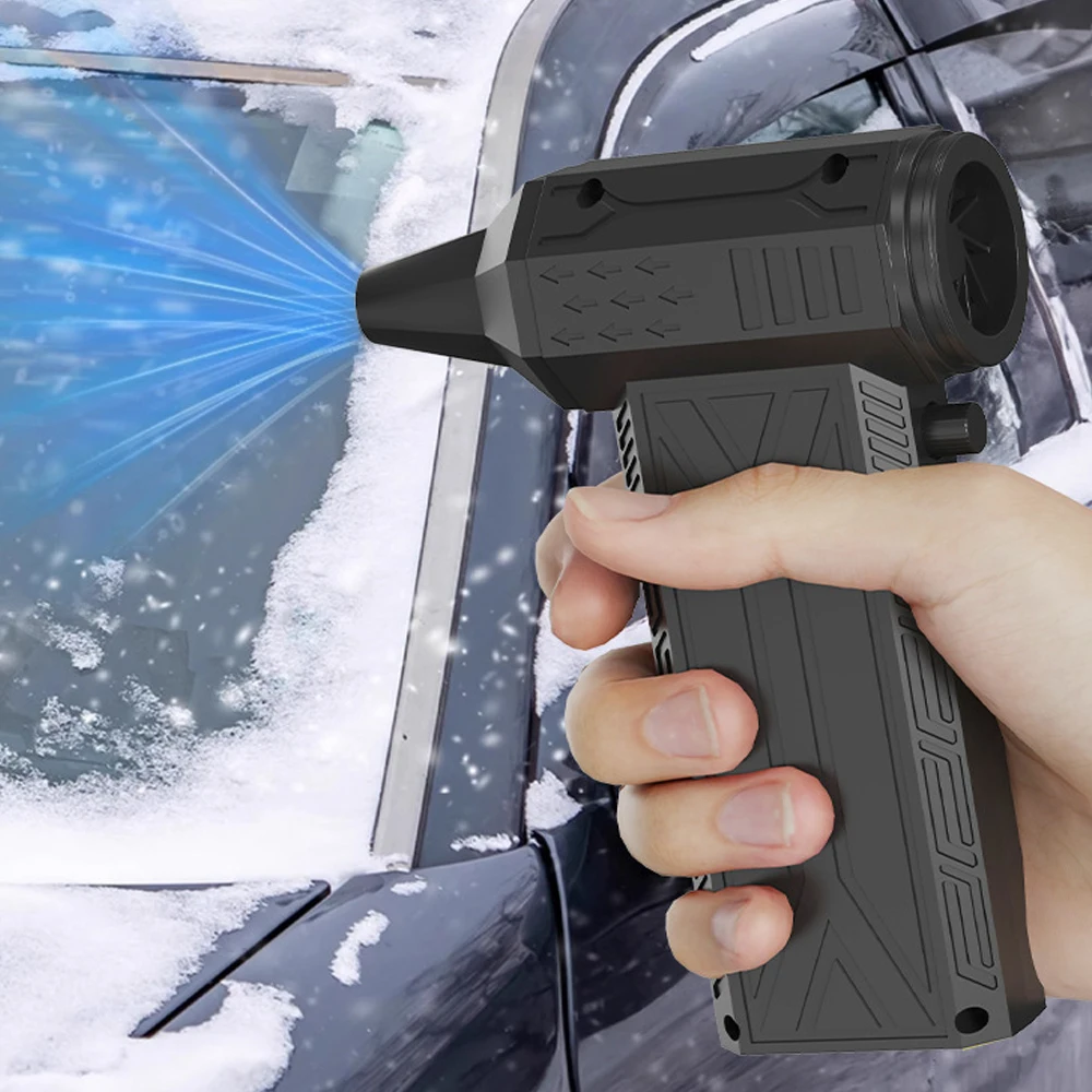 Kemoceng Udara Terkompresi 450000RPM Kipas Saluran Kecepatan Tinggi Listrik Mini Blower Turbo Jet Tanpa Kabel Dapat Disesuaikan untuk Pembersih Rumah Mobil