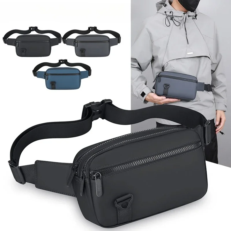 

Men's Waterproof Sling Bag – Large Capacity, PU Leather Look Crossbody for Commute & Travel