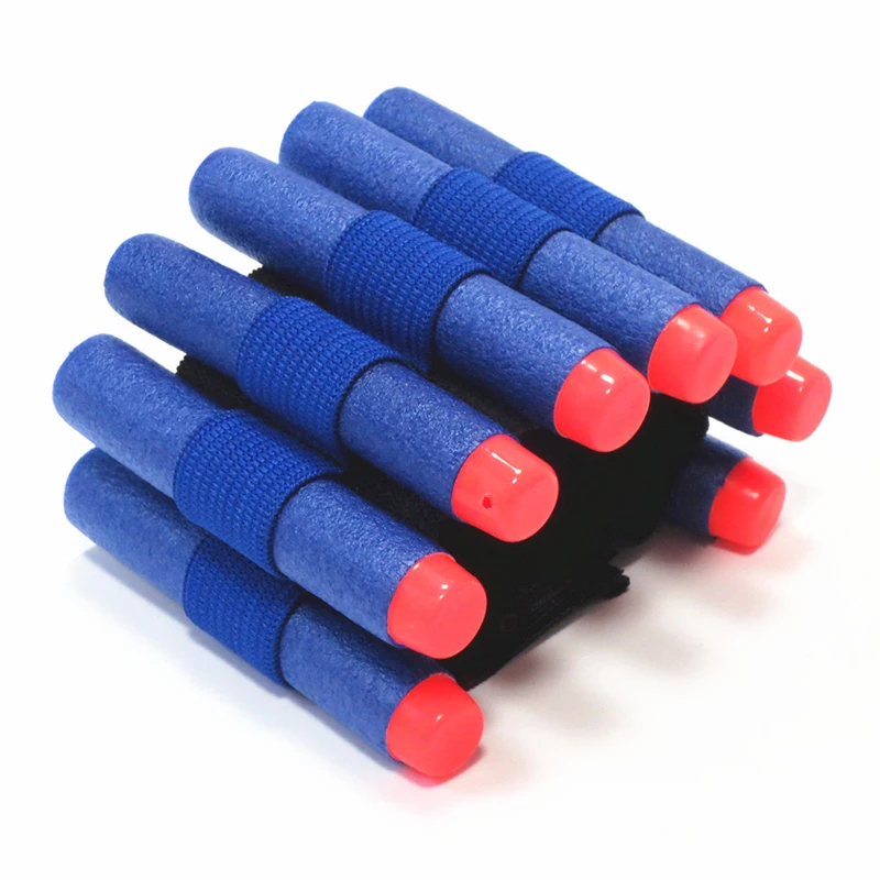 Espuma bala pulseira para crianças, braçador de pulso tático, suporte de pulso pulseira Nerf, portador de brinquedo para atacado, 1pc