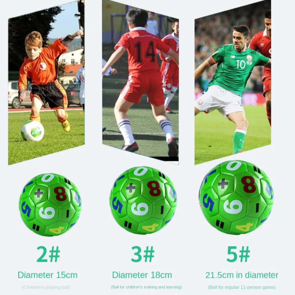 Durable 15cm Mini Football Kids Preschool Soccer Small Number Letter Training Ball Parent-child Interaction