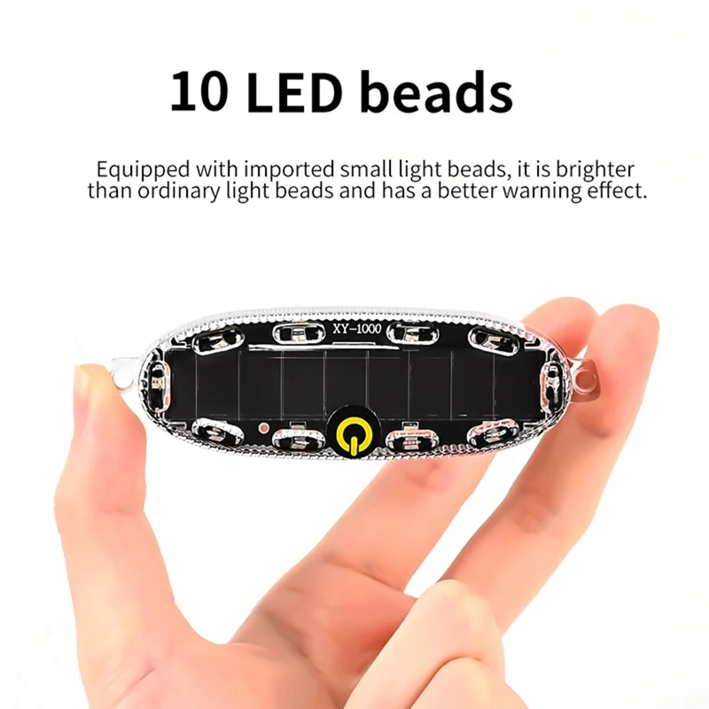 BNVN-2PC الشمسية LED تحذير ضوء سيارة لاسلكية ضوء فلاش دراجة نارية دراجة دراجة الخلفية الأحمر والأزرق ضوء وماض