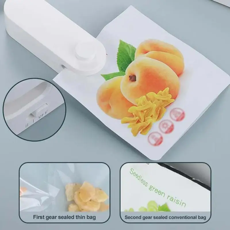 Portable Mini Bag Sealer With 1200mah Preserving Taste And Freshness Multifunctional Food Snack Seal Sealing Bag Clips for home