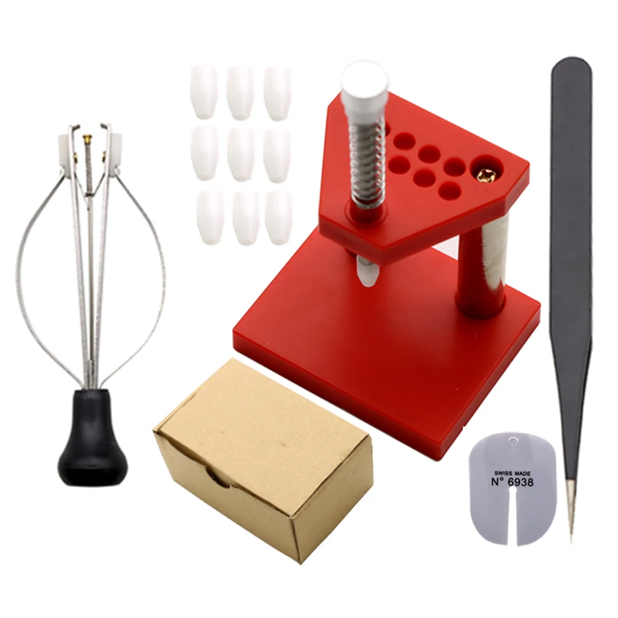 أدوات إصلاح الساعة، تثبيت آلات إبرة الساعة، اضغط وإزالة أدوات الساعة والدقائق والمستعملة