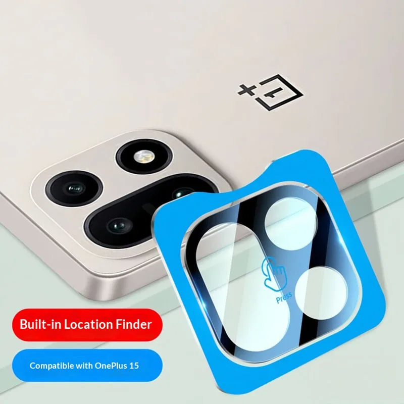 

1-3 шт., защитная пленка для объектива камеры с полным клеем для OnePlus 15, защитная пленка для камеры, стекло для OnePlus 15, установка локатора крышки объектива