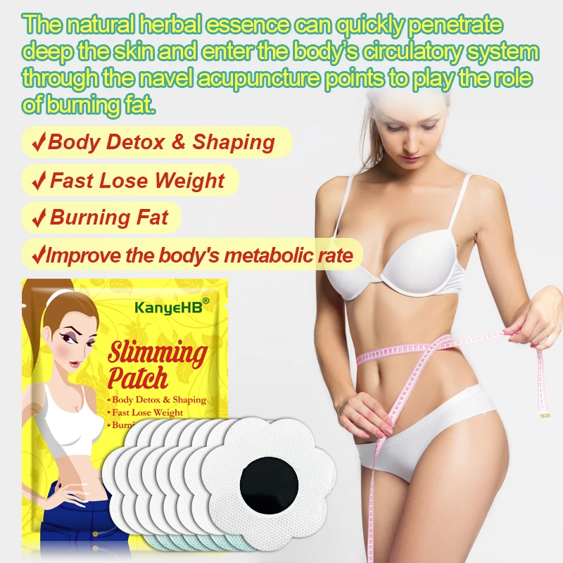 16pcs=2bag Weight Loss Plaster Burn Fat Accelerate Metabolism Reduce Appetite Acupoint Weight Loss Therapy Slimming Patch A842