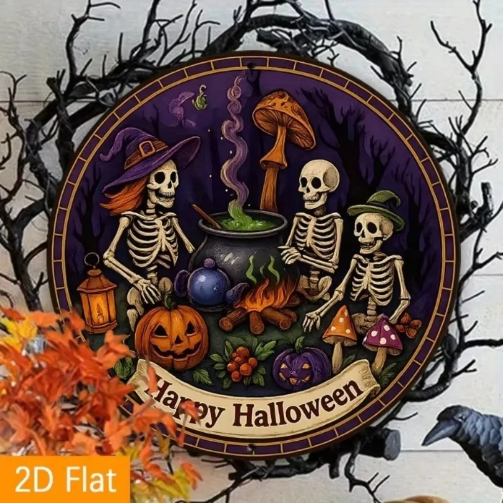 قطعة واحدة من فوانيس Ack-O'-Lanterns & Cauldron - ديكور حفلات قوطي متين للاستخدام الداخلي/الخارجي | هدية مثالية لمحبي الرعب #2