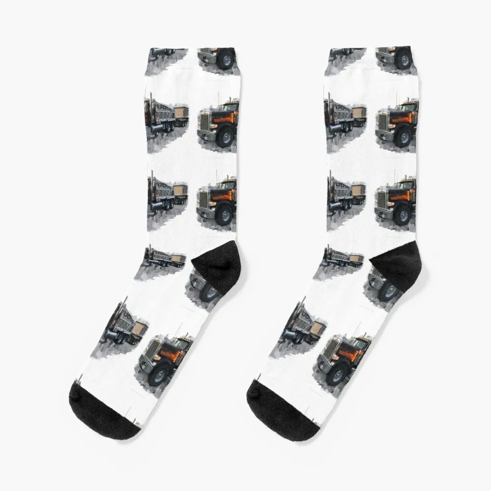 My Truck and Trailer Socks moving stockings Climbing Men Socks Luxury Brand Women's