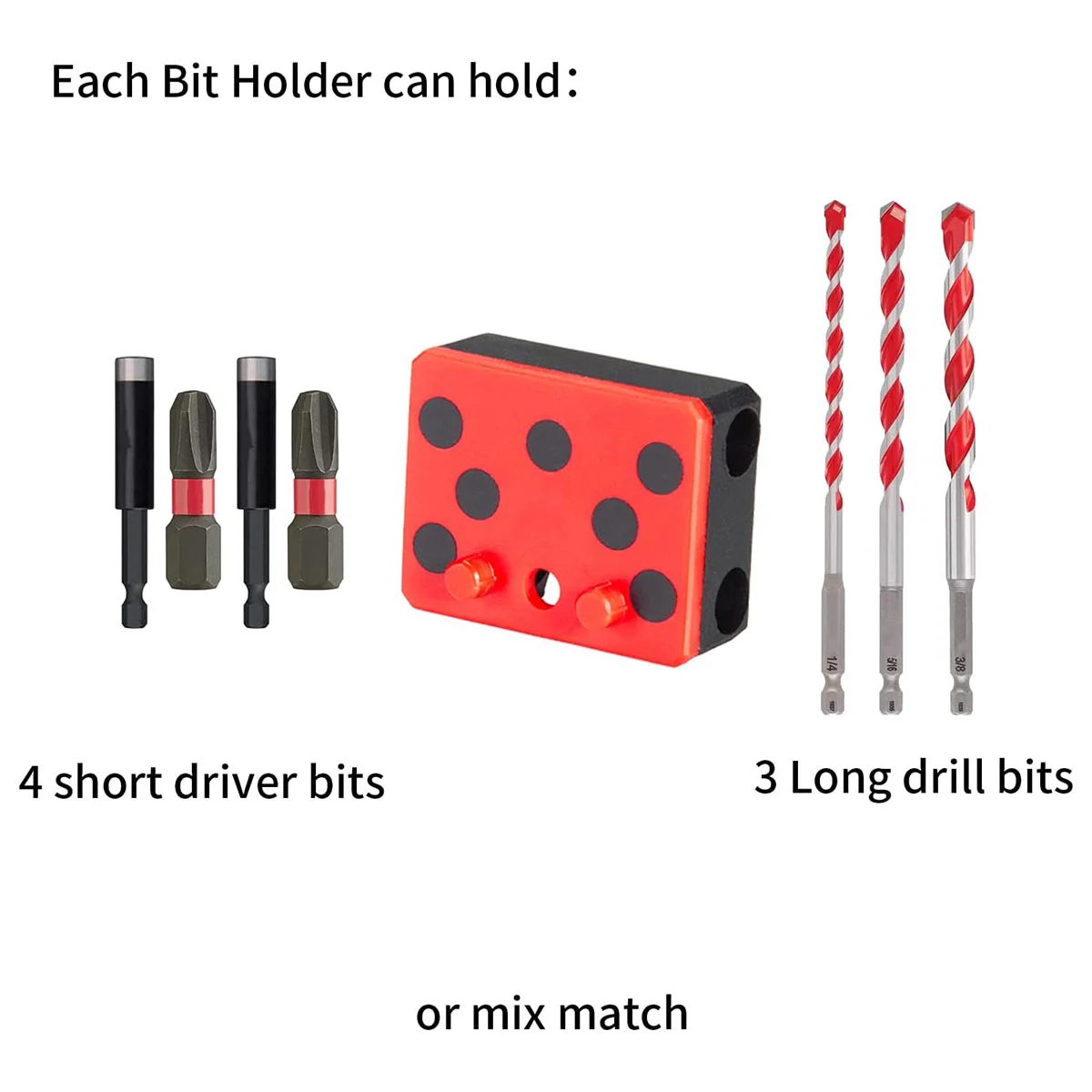 Untuk Perapi mata bor untuk olahraga, penyangga mata bor (2 pak)