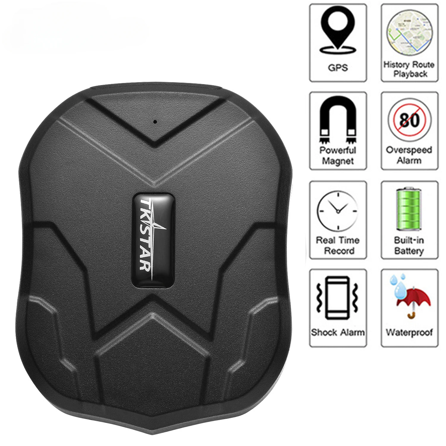 Lokalizator GPS samochód TKSTAR 2G TK905 5000mAh 90 dni czuwania lokalizator Tracker GPS pojazdu wodoodporny magnes sterowaniem głosowym darmowy internet APP