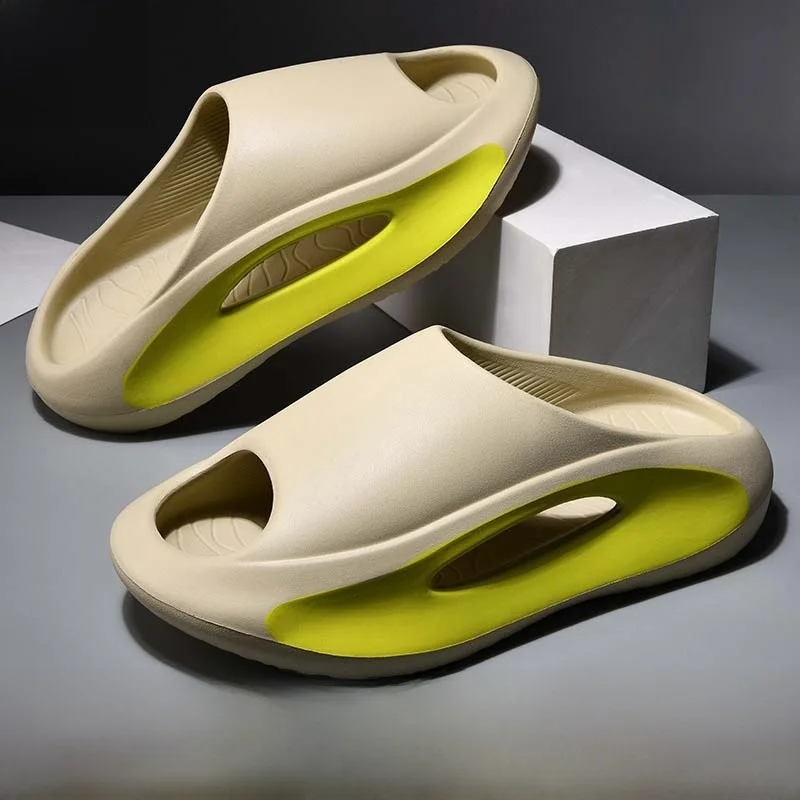 

Удобные мужские летние уличные тапочки, нескользящие мягкие пляжные тапочки с орехами, повседневные слипоны Spor Sensation