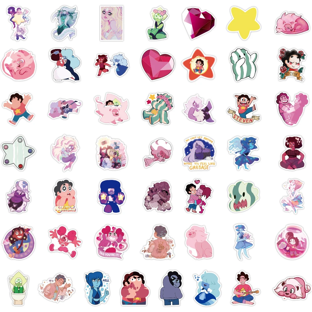 10/30/50Pcs Steven Universe Cartoon Stickers Cute Graffiti Decal DIY Motorcycle Guitar Laptop Bike Kid Toy Waterproof Sticker