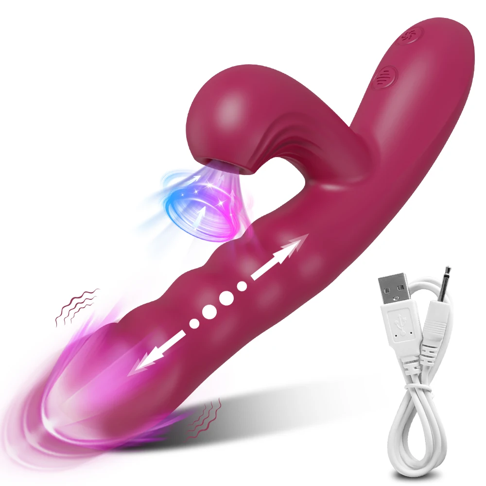 Powerful Rabbit Vibrator With Thrusting And Sucking Stimulation_voghion.com