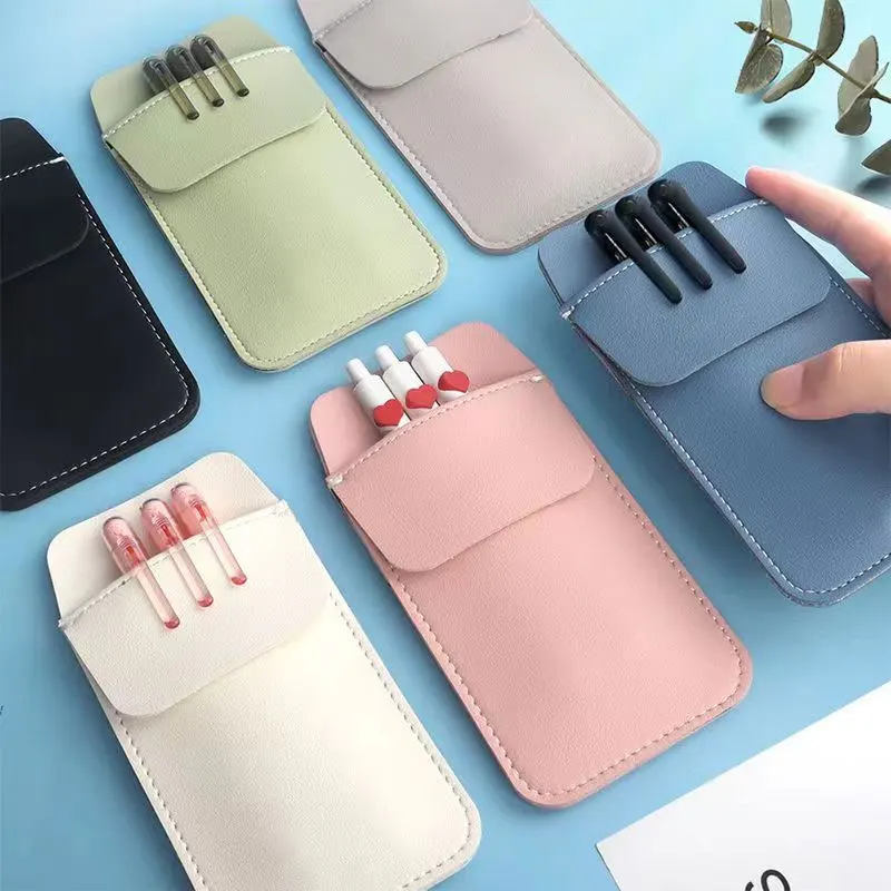 1Piece PU Leather Pencil Bags for Clothes Pocket Doctor Nurse Staff Pen Pouch Stationery Holder Bag Student School Supplies