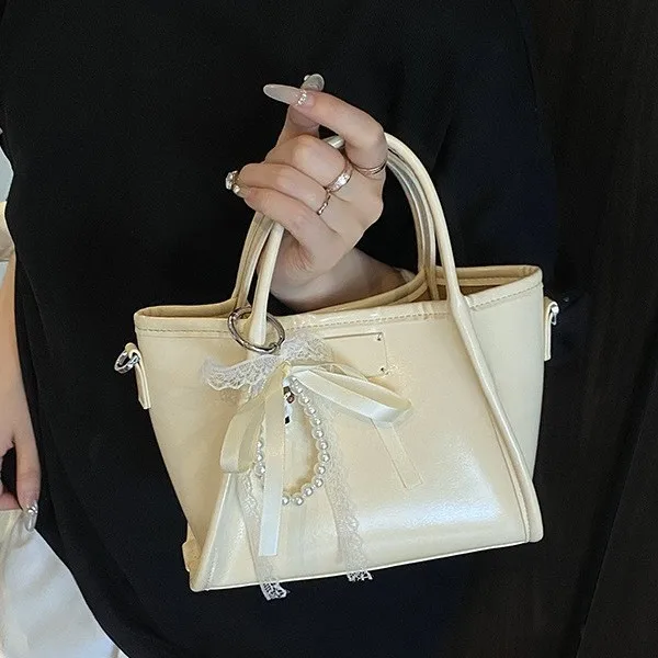 

2025 New Bow Accent Underarm Bag for Women, Spacious Shoulder Bag with Top Handle, Chic Versatile Tote, Roomy & Stylish​