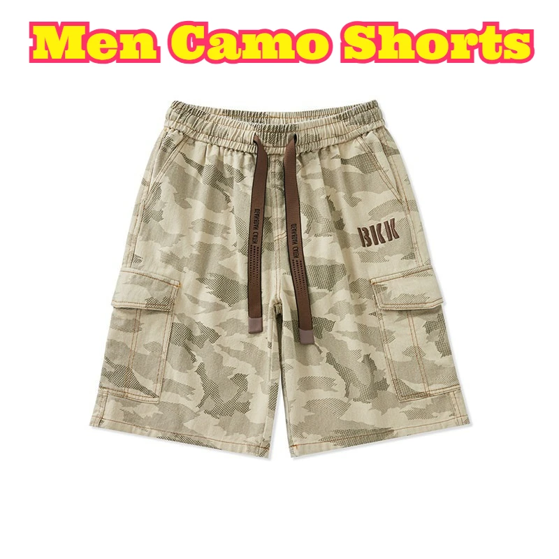 

Men Camo Shorts Summer Breathable Loose Fit Casual Outdoor Lightweight Quick Dry Hiking Fishing Stylish Comfortable Short Pants