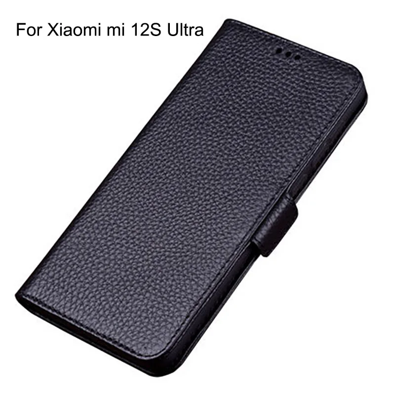 Case For Xiaomi mi 12S Ultra phone case Luxury leather cover  For Xiaomi mi12S Ultra flip Genuine Leather cases