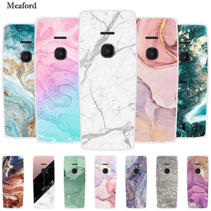 Case For Nokia 8210 4G Marble Soft Silicone TPU Phone Back Cover for Nokia8210 4G Funda TA-1507 Transparent Shockproof New Coque