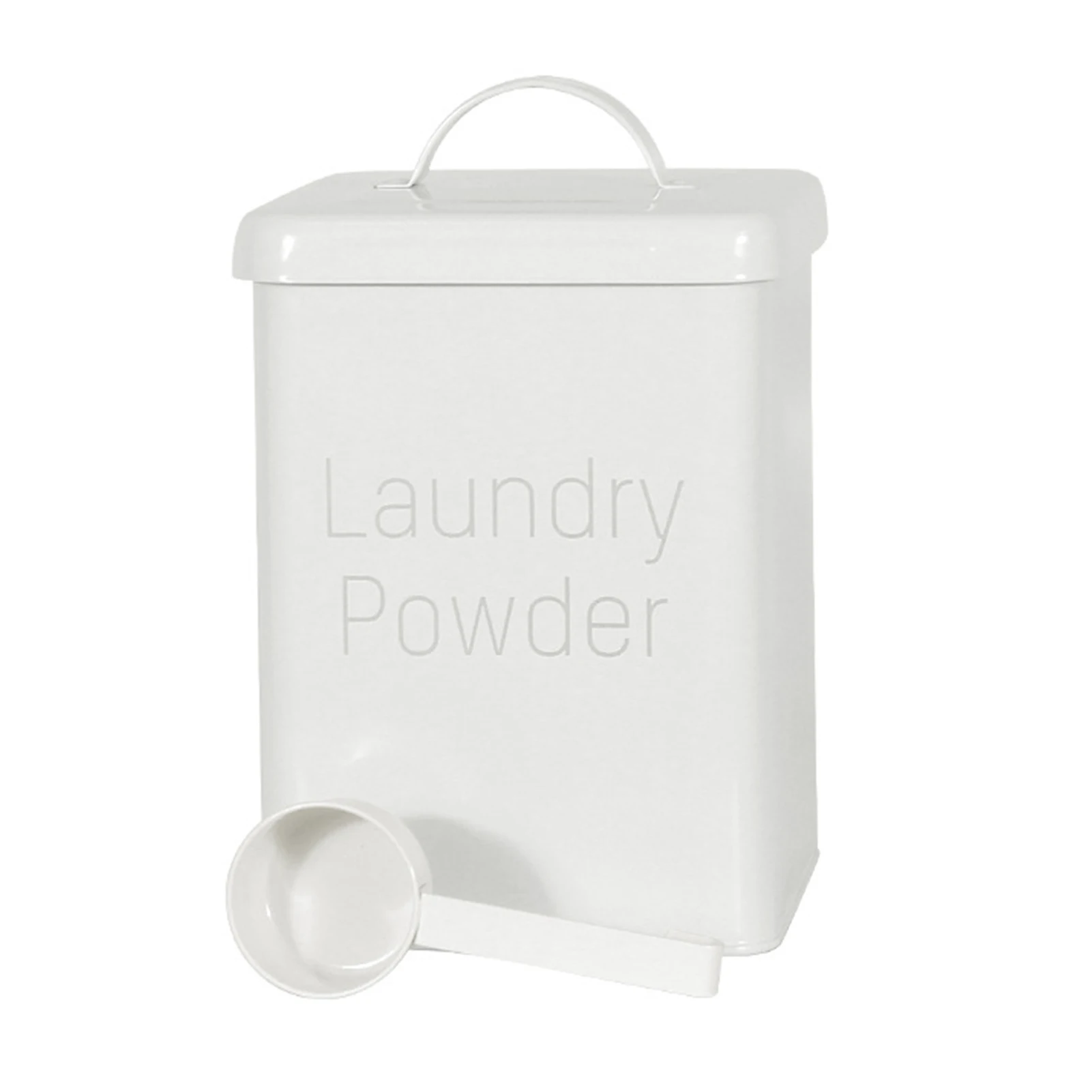 Detergent Home Large Capacity Laundry Powder Waterproof Metal With Scoop Airtight Lid Box Kitchen Bathroom Container Storage Tin